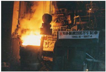 製鋼造塊量2000万トン達成記念式(1987年)