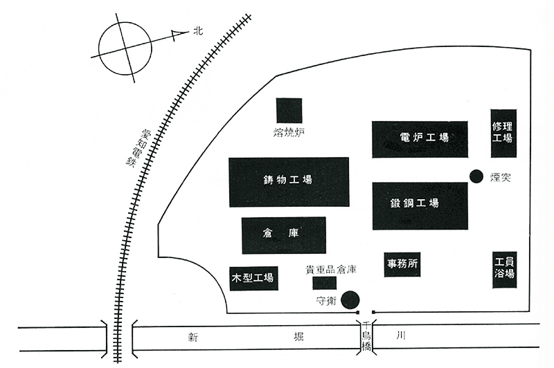 熱田工場配置図